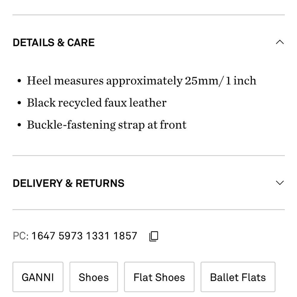 ❤️SALE❤️Ganni sling back ballet flats - Picture 5 of 13